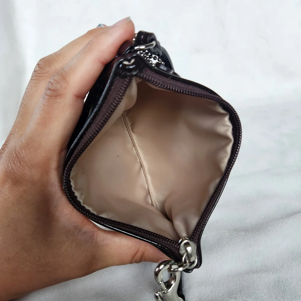 Coach Wristlet Leather Mahogany F47782 - Picture 6 of 8